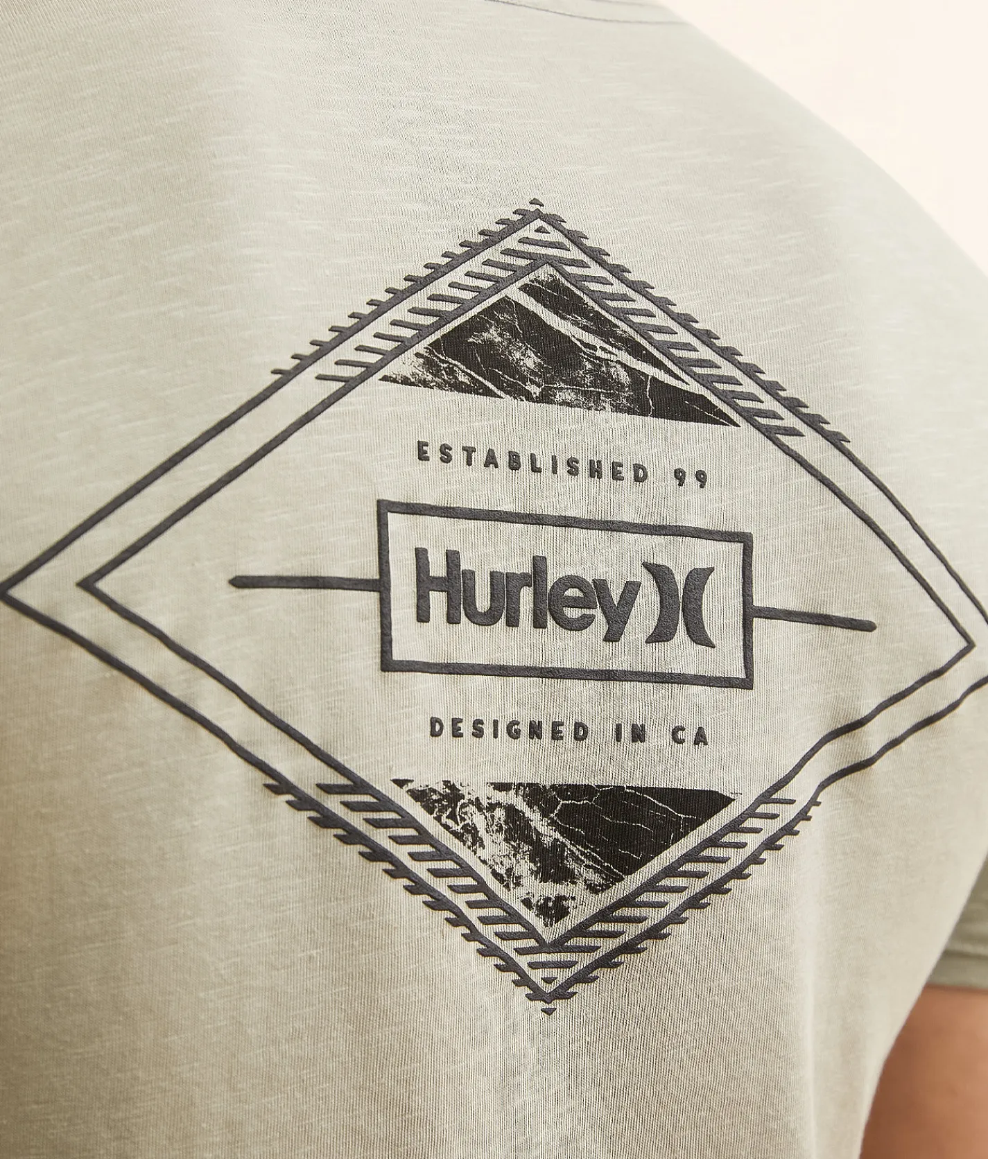 Graphic T-Shirts | Hurley Double Diamond T-Shirt Sage