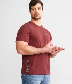 Graphic T-Shirts | RVCA Double Flip Sport T-Shirt Oxblood Sport