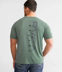 Graphic T-Shirts | RVCA Double Split Sport T-Shirt Old Sage Sport