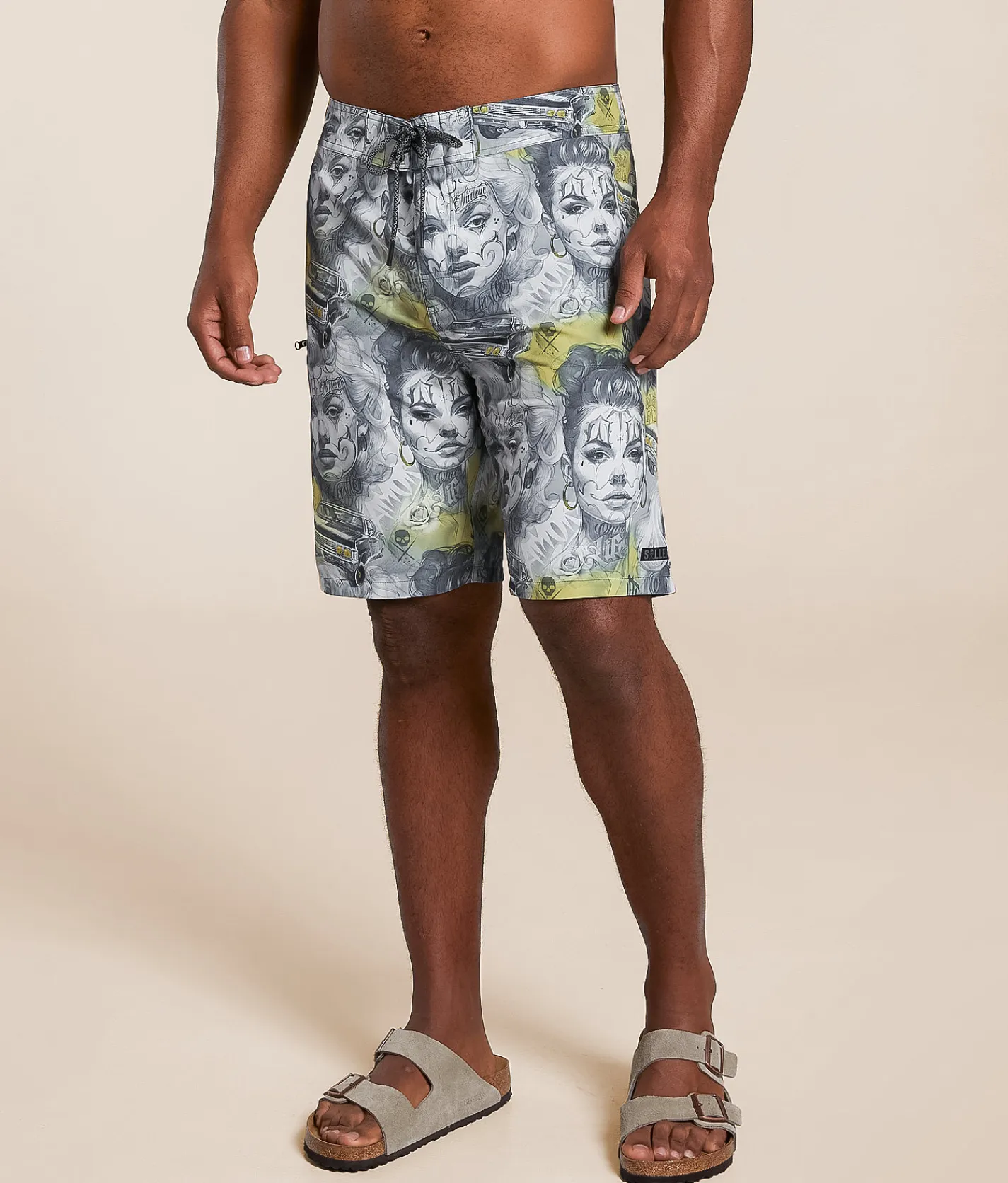 Bottoms | Sullen Doubles Stretch Boardshort Grey