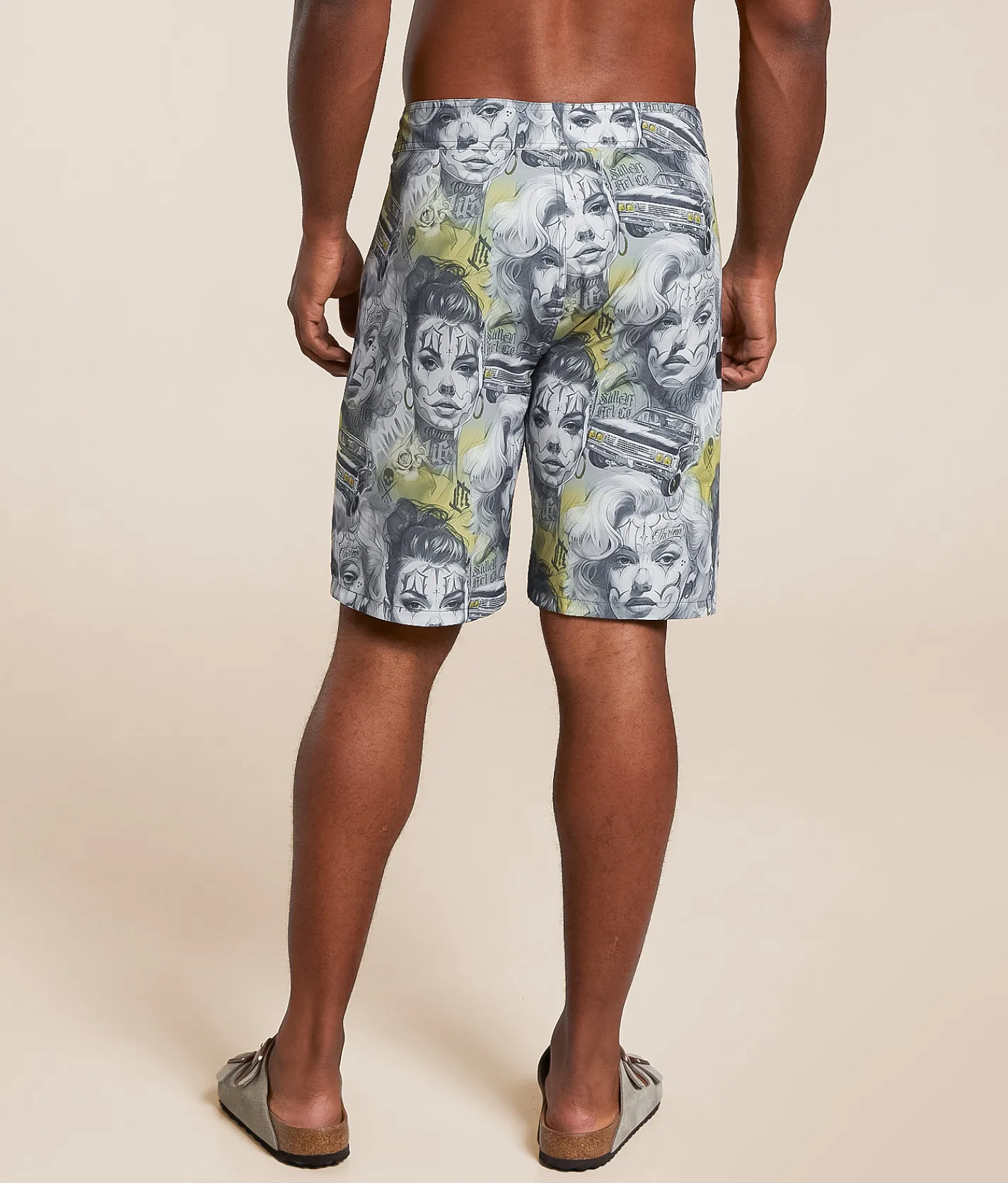 Sullen Doubles Stretch Boardshort Grey Best