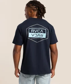 Tops|Graphic T-Shirts | RVCA Double Take T-Shirt Navy