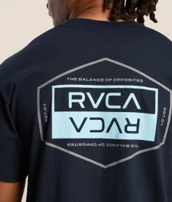 Tops|Graphic T-Shirts | RVCA Double Take T-Shirt Navy