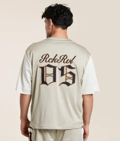 Rock Revival Drake Color Block Jersey Cream Online