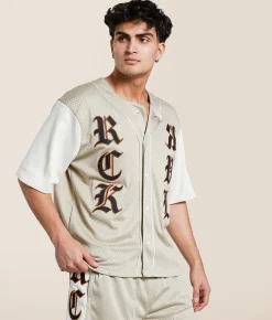 Rock Revival Drake Color Block Jersey Cream Online