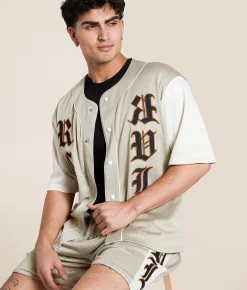 Rock Revival Drake Color Block Jersey Cream Online