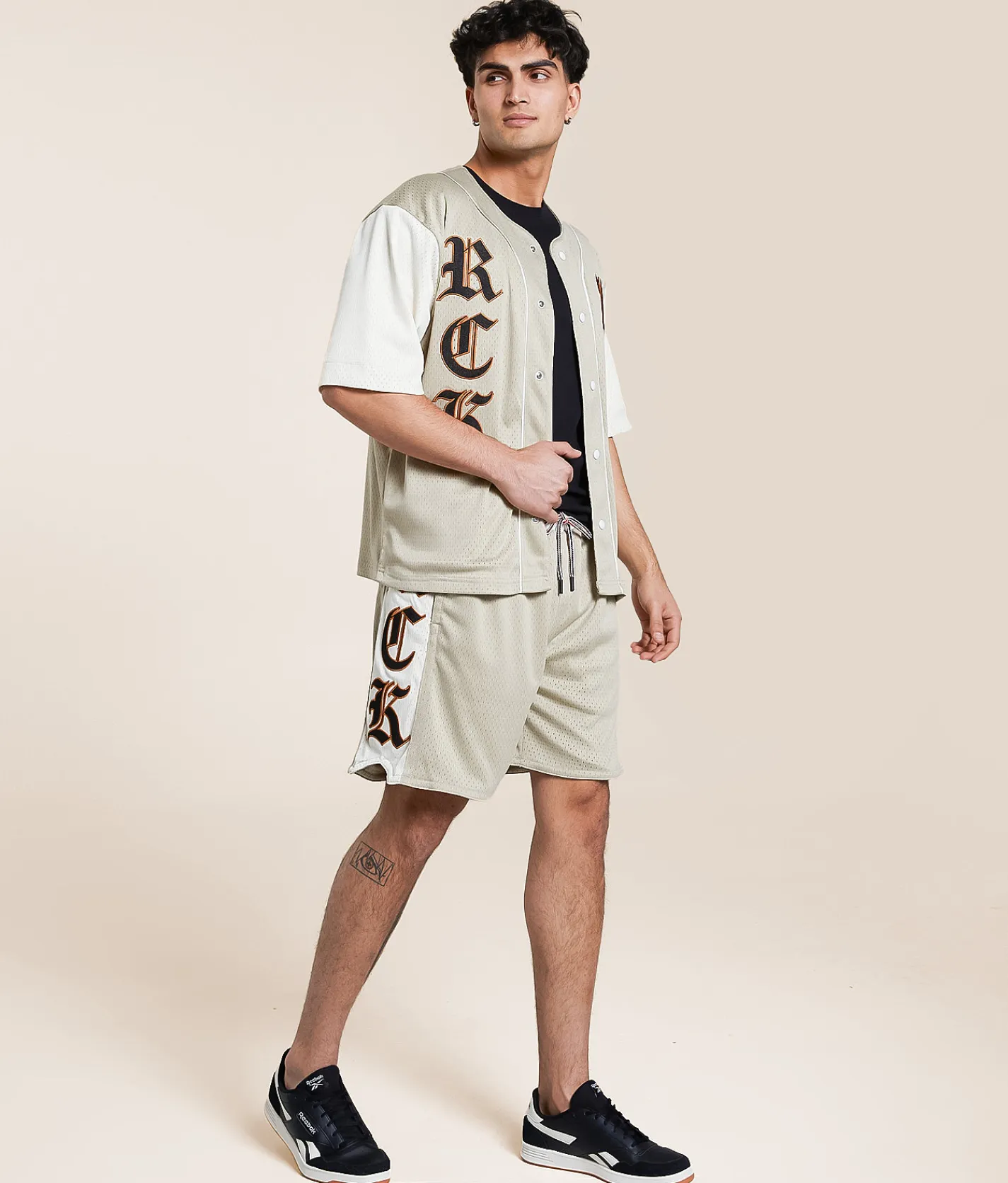 Rock Revival Drake Jersey Short Cream Outlet
