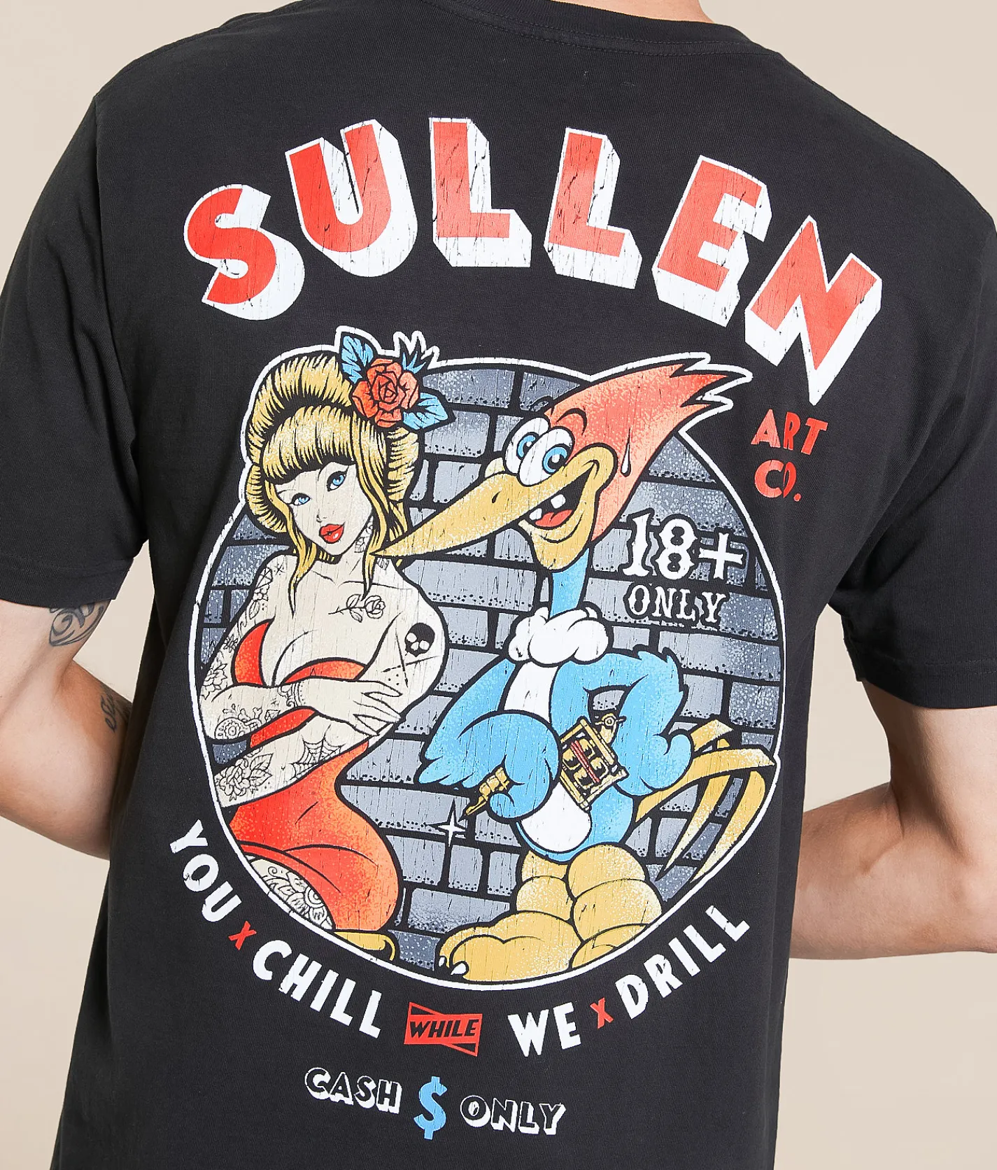 Tops|Graphic T-Shirts | Sullen Drill & Chill T-Shirt Vintage Black