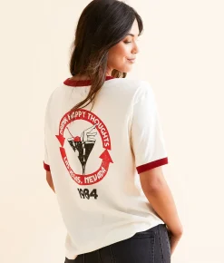 Tops | Girl Dangerous Drink Happy Thoughts Las Vegas T-Shirt Bone Red