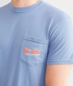 Old Row Drinks On The Links T-Shirt Washed Denim Discount
