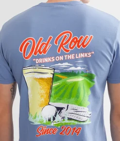 Old Row Drinks On The Links T-Shirt Washed Denim Discount