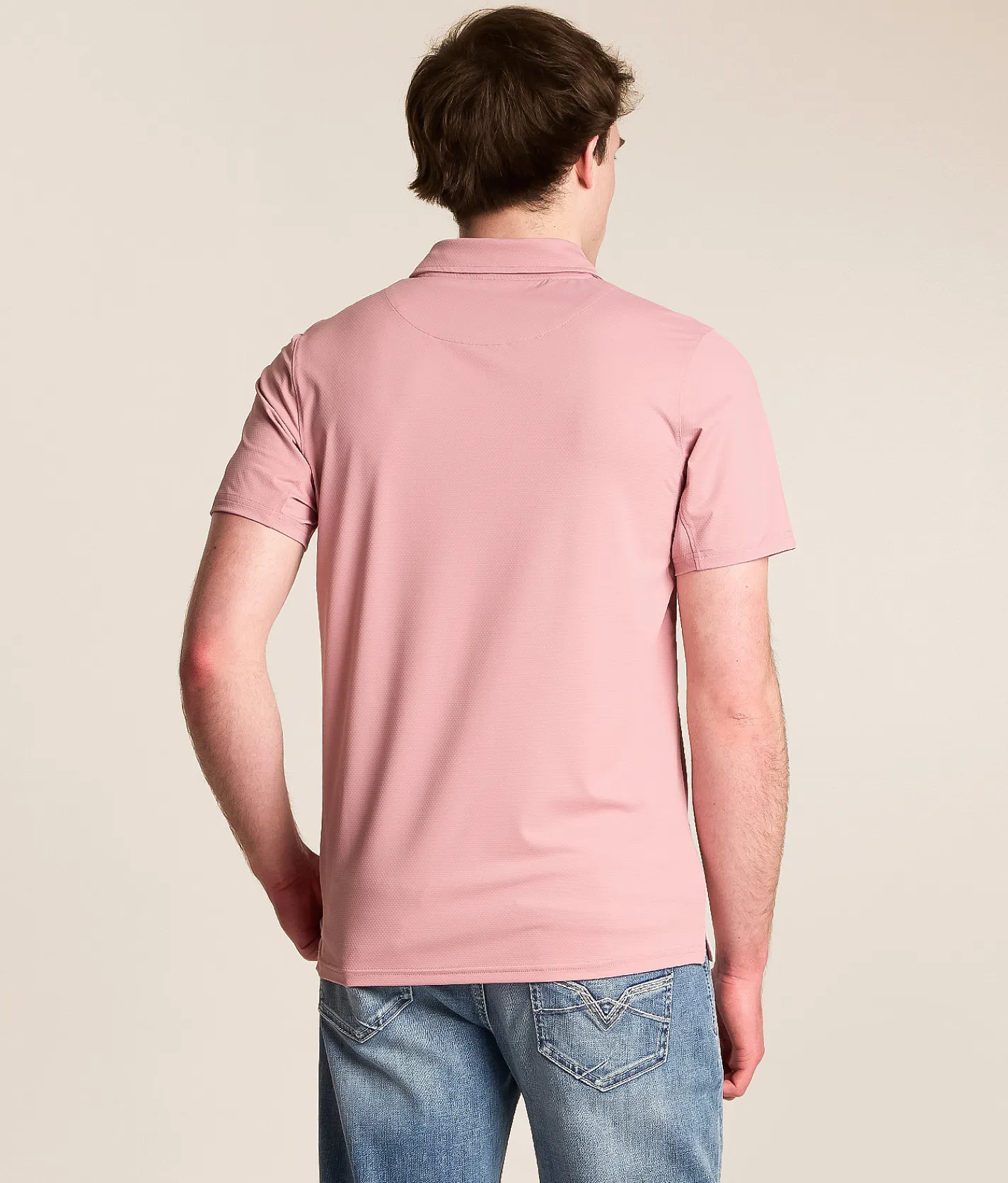 Hooey Drive Cowboy Golf Performance Polo Pink Discount
