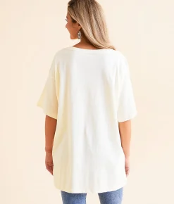 Wrangler® Drive Me Nuts Oversized T-Shirt Marshmallow Discount