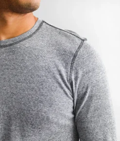 Tops | Reclaim Drop Needle Thermal White Black