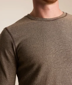 Reclaim Drop Needle Thermal Chocolate Brown Oatmeal