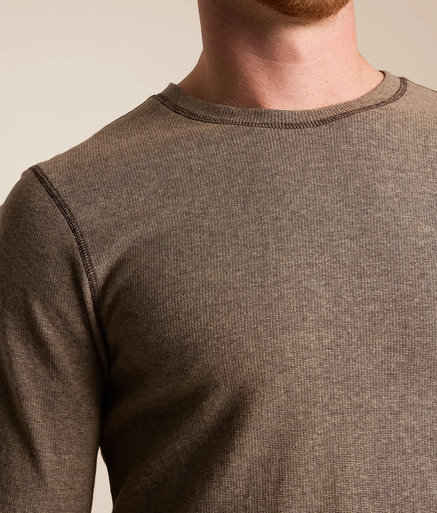 Reclaim Drop Needle Thermal Chocolate Brown Oatmeal