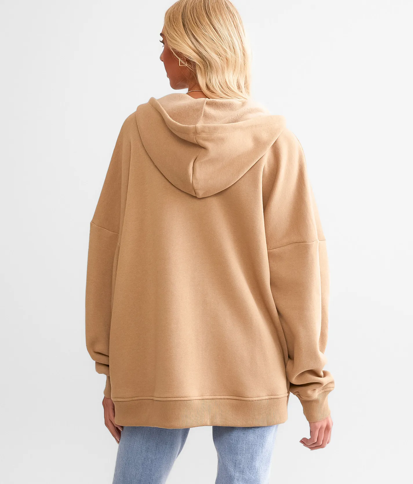 Tops | BKE Drop Shoulder Hoodie - One Size Tannin