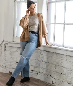 Tops | BKE Drop Shoulder Hoodie - One Size Tannin