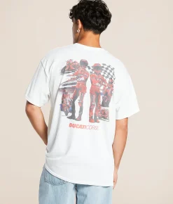 American Classics Ducati T-Shirt White Clearance