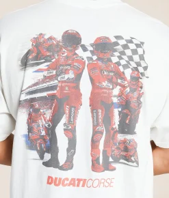 American Classics Ducati T-Shirt White Clearance