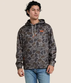Tail Chasers Club Duck Blind Hooded Sweatshirt Camo