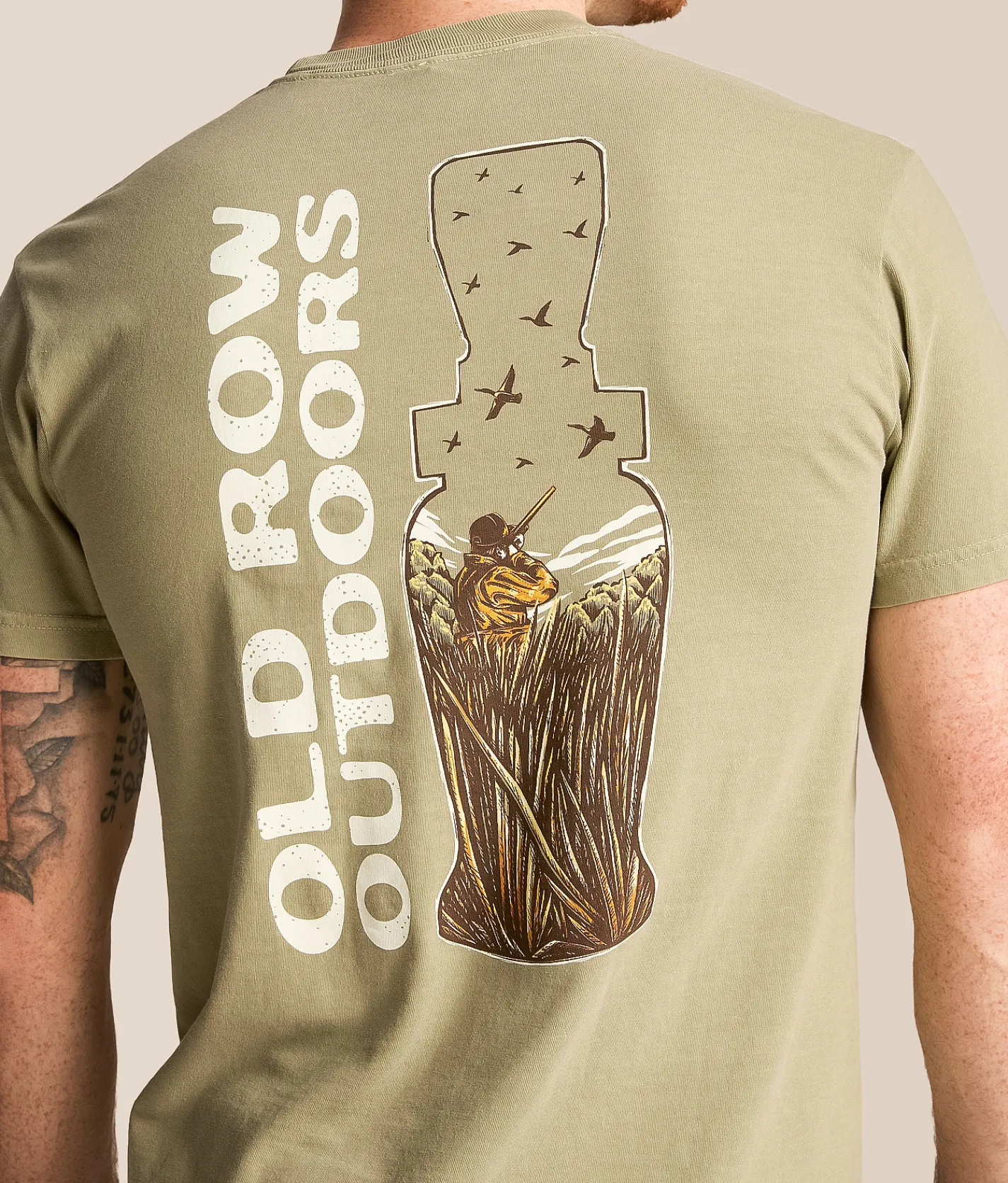 Tops|Graphic T-Shirts | Old Row Duck Call T-Shirt Khaki