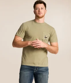 Tops|Graphic T-Shirts | Old Row Duck Call T-Shirt Khaki