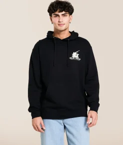 Old Row Duck Dog 80s Camo Hooded Sweatshirt Black Outlet