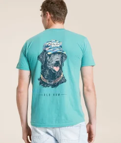 Old Row Duck Dog T-Shirt Seafoam Online