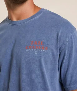 Tail Chasers Club Duck Dog T-Shirt Denim Pigment Dye New