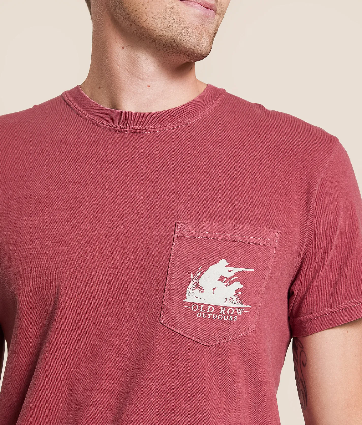 Old Row Duck Dog T-Shirt Brick Best