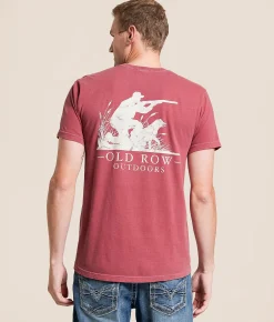 Old Row Duck Dog T-Shirt Brick Best