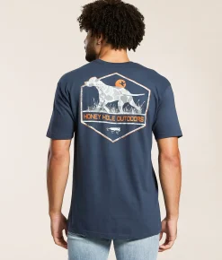 Honey Hole® Duck Dog T-Shirt Harbor Blue Outlet