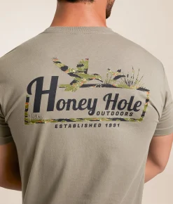 Honey Hole® Duck Hole T-Shirt Warm Grey Online