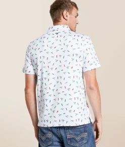 Tops | BURLEBO Ducks & Shells Performance Polo Ducks And Shells