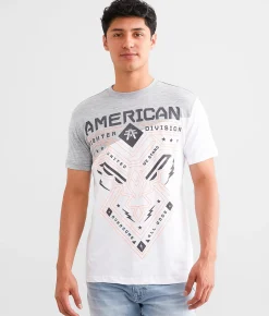 Graphic T-Shirts | American Fighter Dugger T-Shirt White Grey