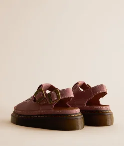 Dr. Martens Dunnet Flower Leather Sandal Dusty Rose Clearance
