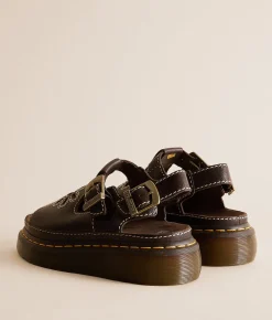 Dr. Martens Dunnet Flower Leather Sandal Kelp Brown Outlet