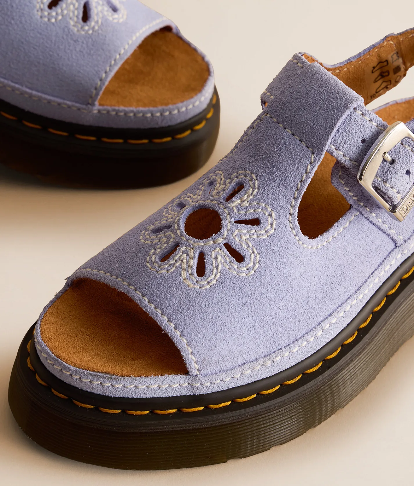 Shoes | Dr. Martens Dunnet Flower Suede Sandal Cornflower Blue