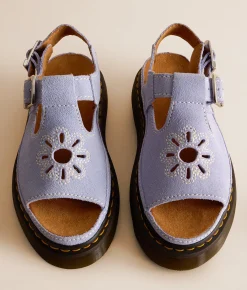 Shoes | Dr. Martens Dunnet Flower Suede Sandal Cornflower Blue