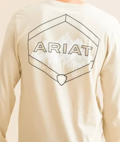 Graphic T-Shirts | Ariat Dustry Ridge Hex T-Shirt Natural