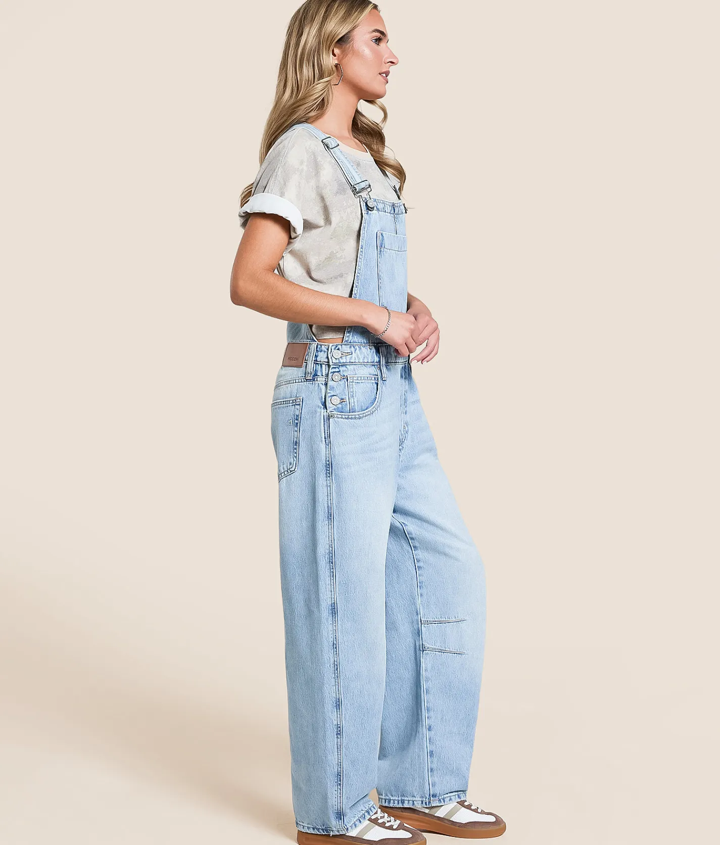 HIDDEN Dylan Barrel Denim Overalls Half Moon Bay Outlet