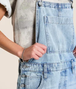 HIDDEN Dylan Barrel Denim Overalls Half Moon Bay Outlet