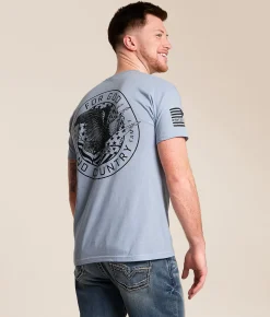 Howitzer Eagle Country T-Shirt Cali Blue Heather Outlet