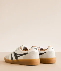 Gola® Eagle 86 Leather Sneaker White Black Tobacco Gum