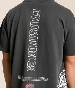 Graphic T-Shirts | CVLA Eagle Surge T-Shirt Black Pigment Wash
