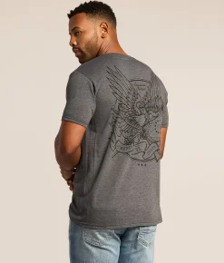 Howitzer Eagle T-Shirt Charcoal Heather
