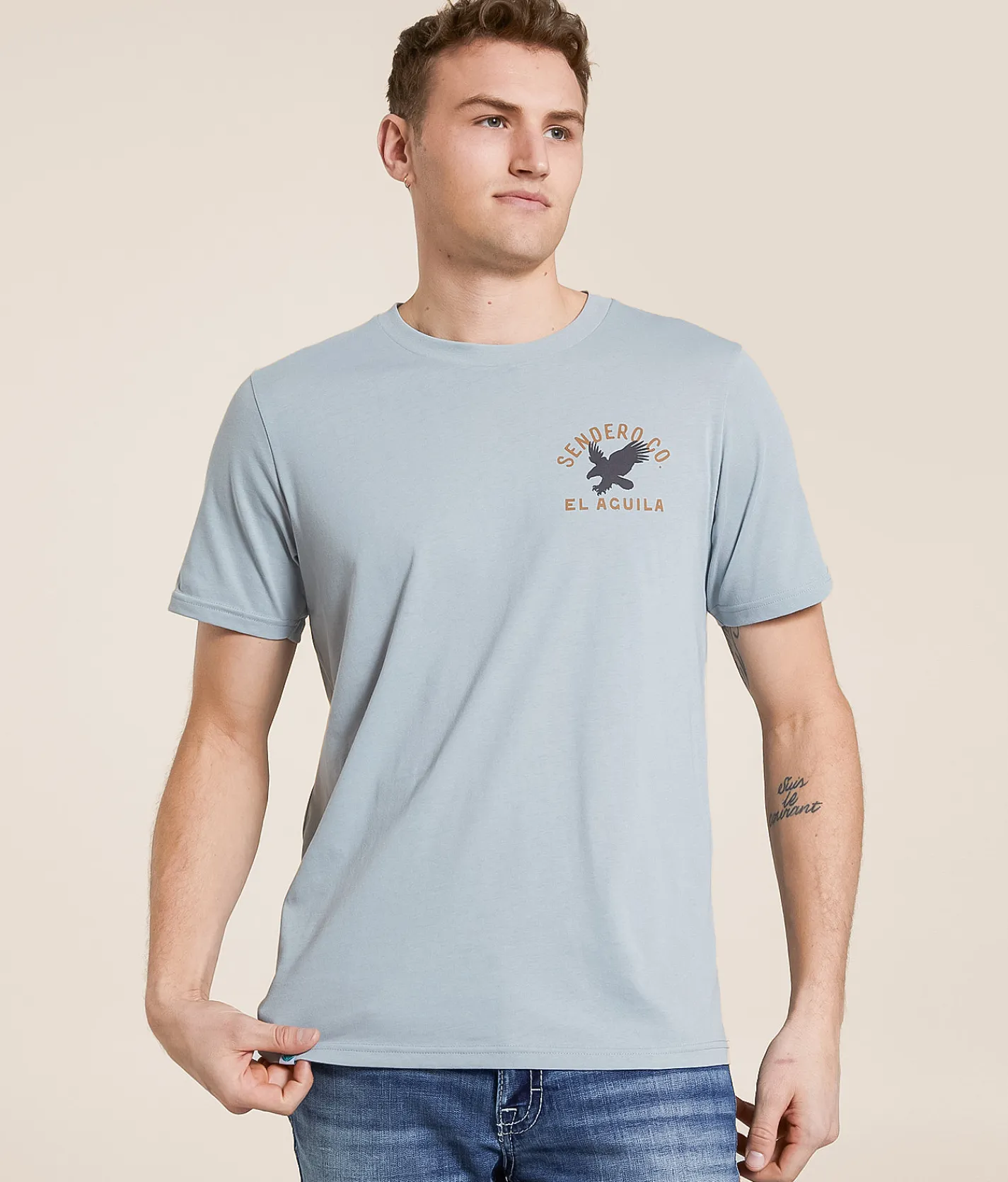 Sendero Provisions Co. Eagle T-Shirt Big Sky Blue Online