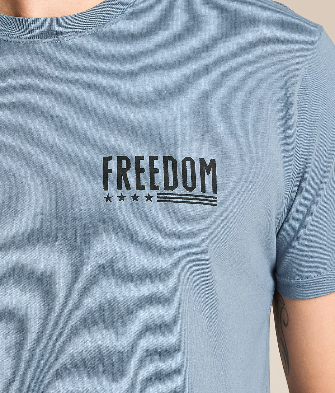 Tops|Graphic T-Shirts | Howitzer Earned T-Shirt Steel Blue