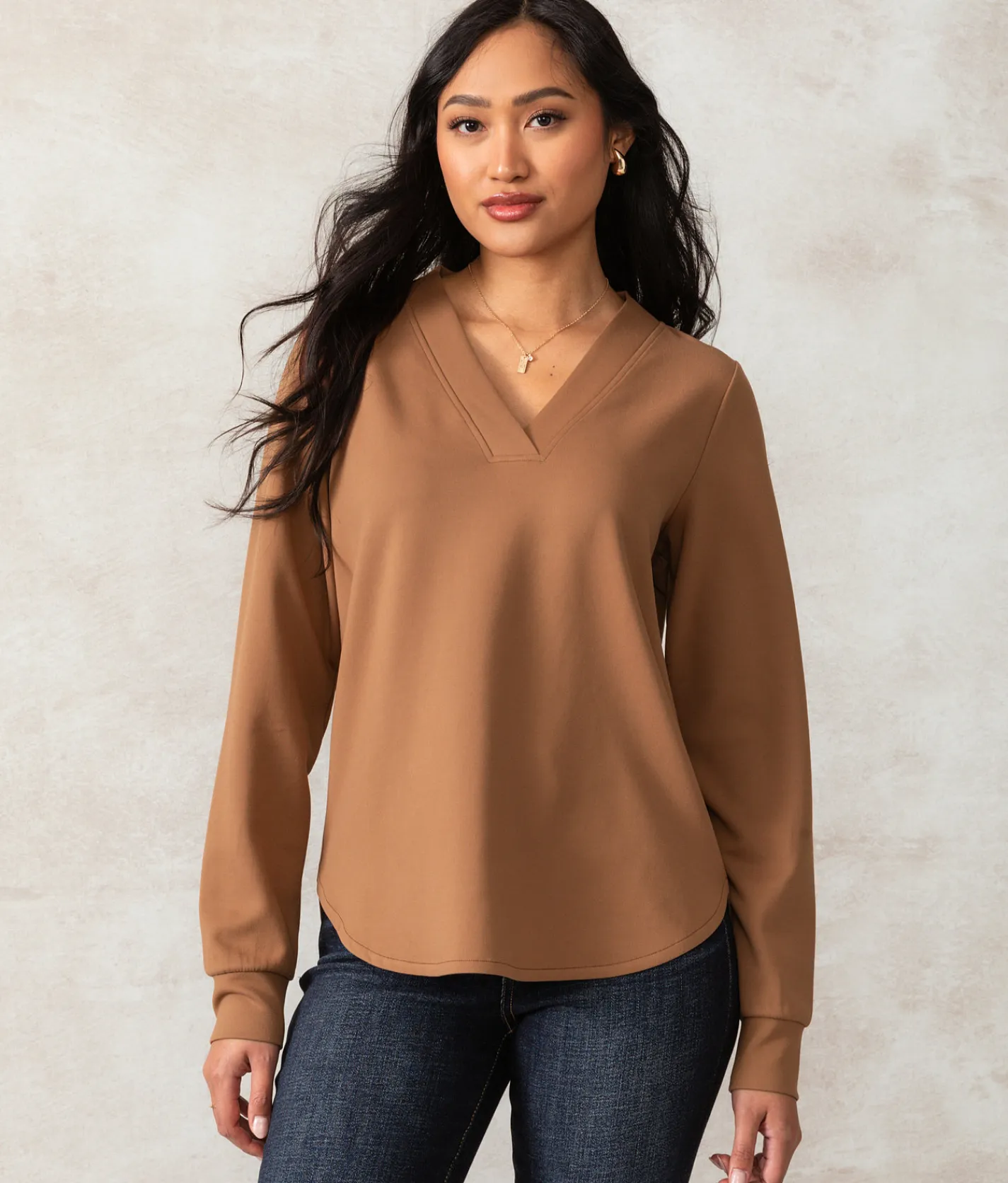 Buckle Black Eased Top Carob Brown
